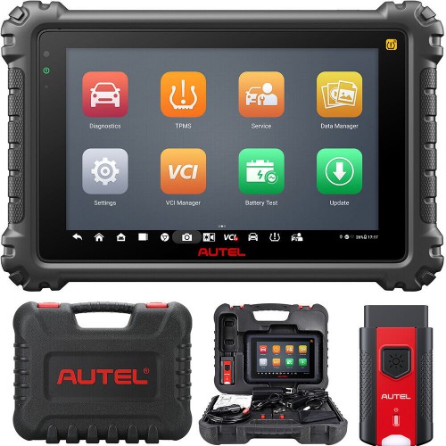 2024 Autel MaxiCOM MK906 Pro-TS Automotive TPMS Relearn Tool Support FCA SGW AutoAuth and VAG Guided Functions