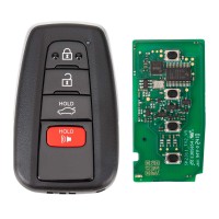 AUTEL MAXIIM IKEY Premium Style IKEYTY8A4AL Toyota 4 Buttons 315/433 MHz Universal Smart Key (Trunk/ Panic)