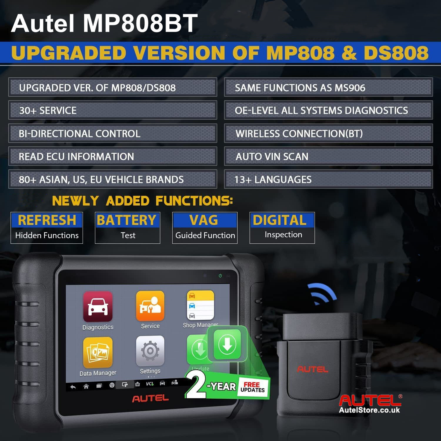 Autel MaxiPRO MP808BT