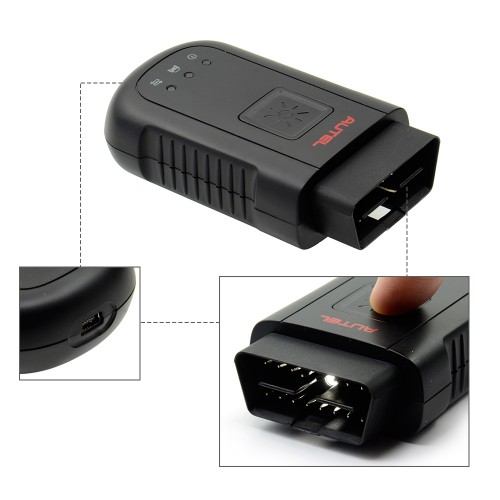 Original Autel MaxiSYS-VCI 100 Compact Bluetooth Vehicle Communication Interface MaxiVCI V100 Works for Autel Maxisys Tablet
