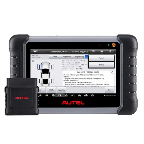 [UK Ship No Tax] Original Autel MaxiCOM MK808TS Full System Auto Diagnose and TPMS Relearn Tool with Complete TPMS and Sensor Programming