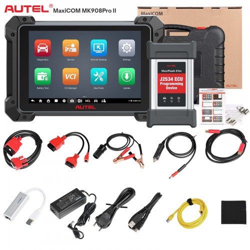 2024 Autel MaxiCOM MK908 PRO II Automotive Diagnostic Tablet Support SCAN VIN and Pre&Post Scan With Free Autel MV108S