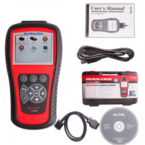 [Free Shipping] Autel MaxiDiag Elite MD704 Full System with Data Stream French Vehicle Diagnostic Tool