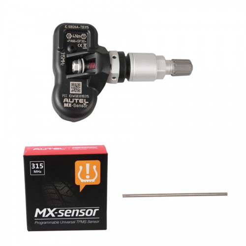 Autel MX-Sensor V5.5 433MHz/315MHZ Universal Programmable TPMS Sensor Specially Built for Tire Pressure Sensor Replacement