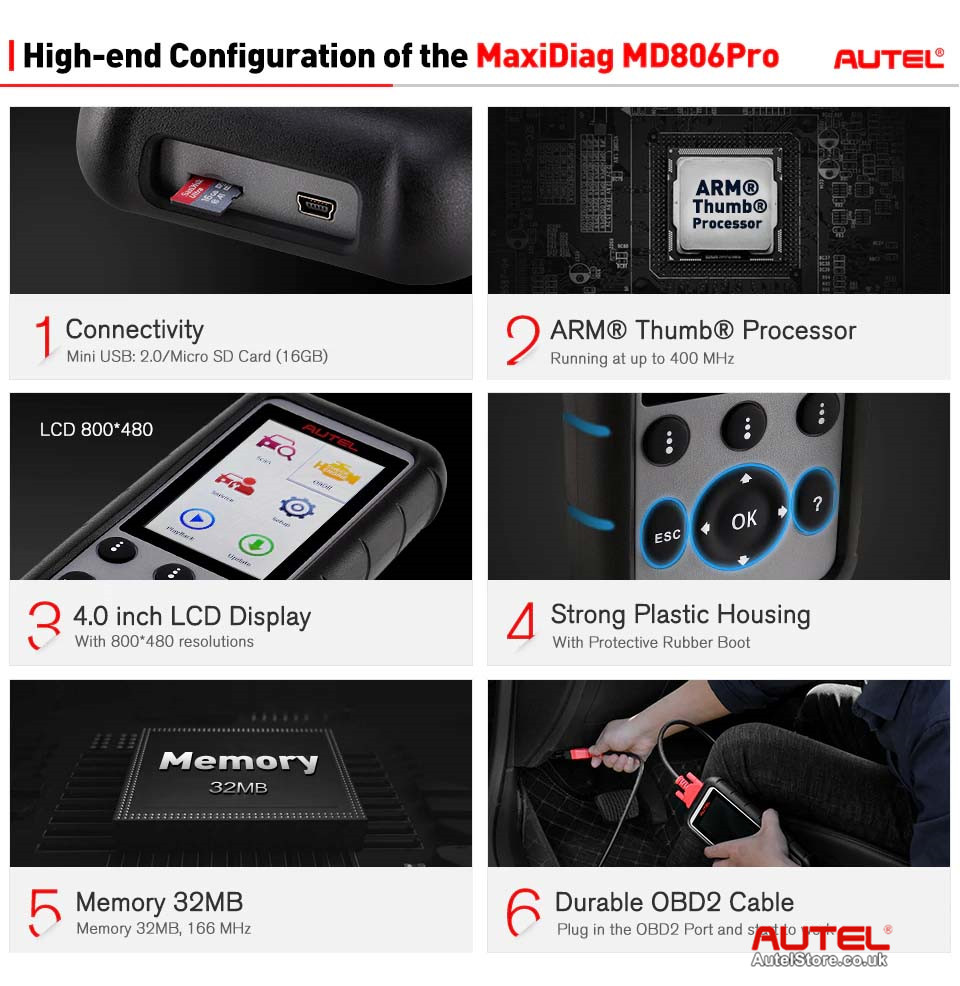  Autel MaxiDiag MD806 Pro