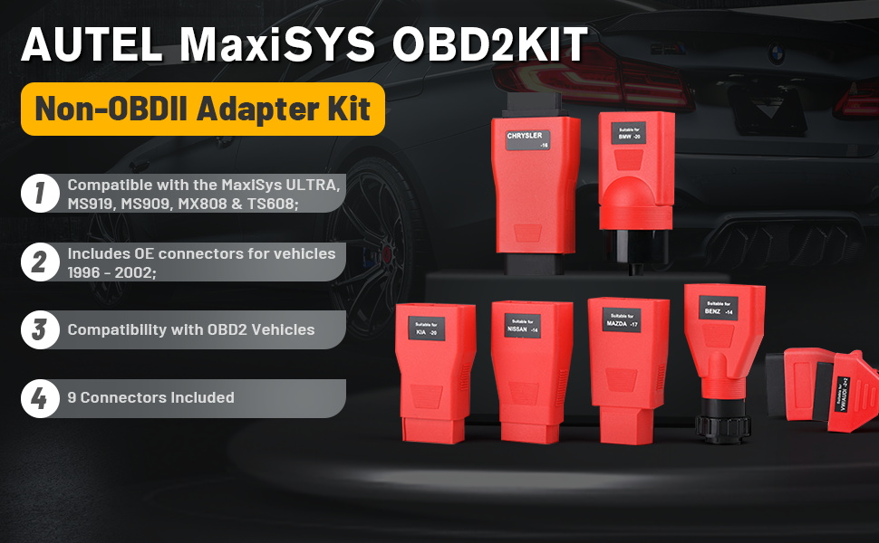 Autel MaxiSys MSOBD2KIT Non-OBDII Adapters Kit 