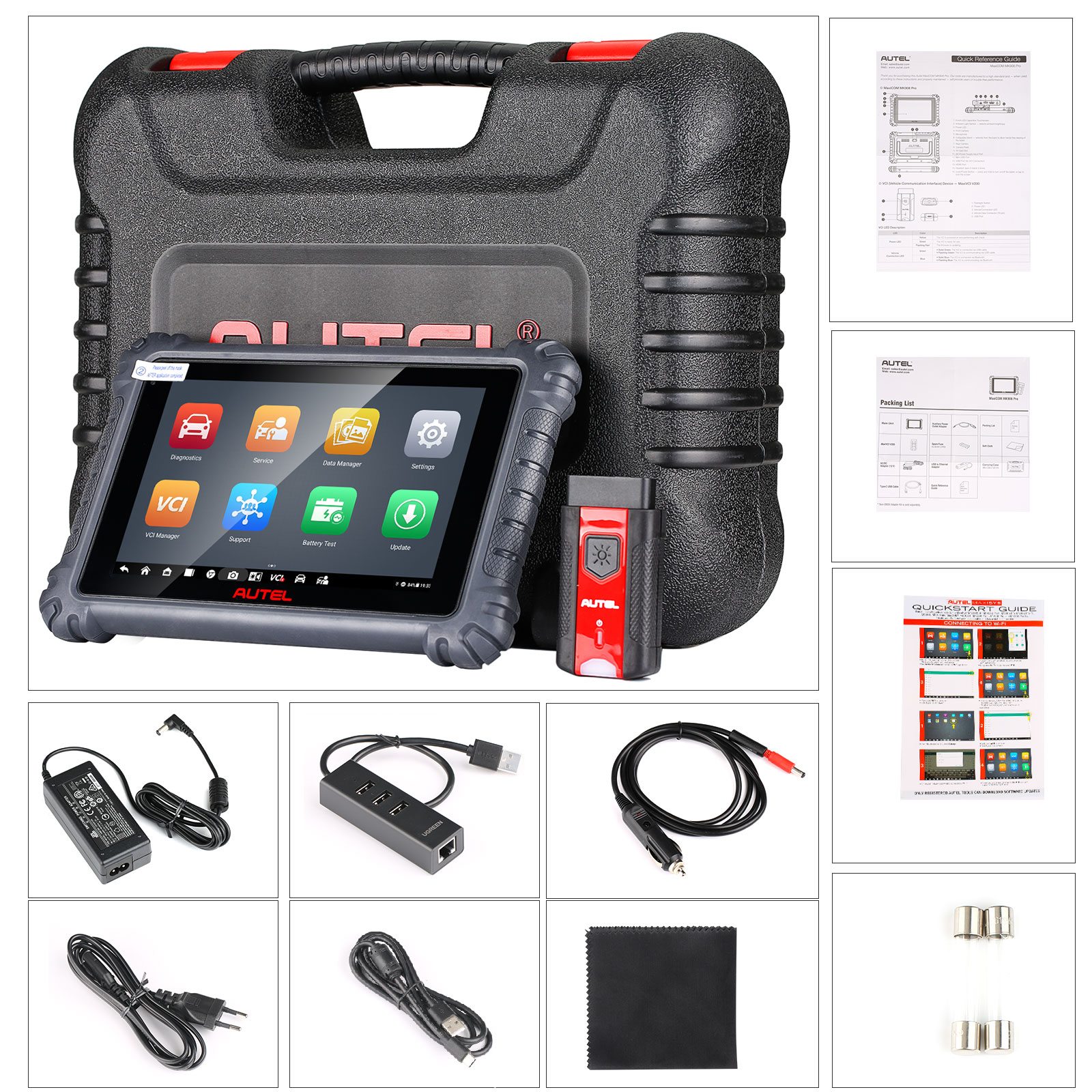 2024 Autel MaxiCOM MK906 PRO Automotive Full System Diagnostic Tool Support  VAG Guided Functions