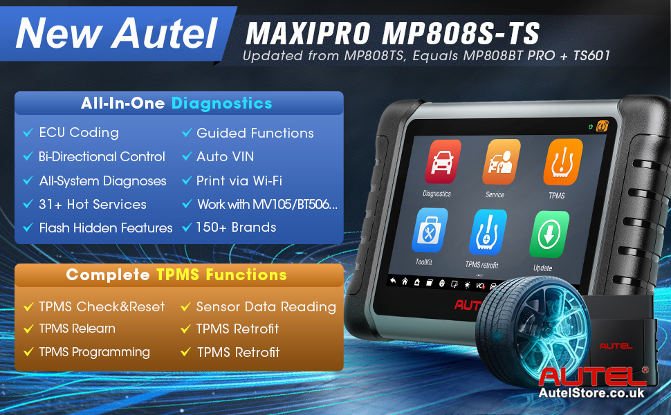 Autel MaxiPRO MP808Z-TS MP808S-TS